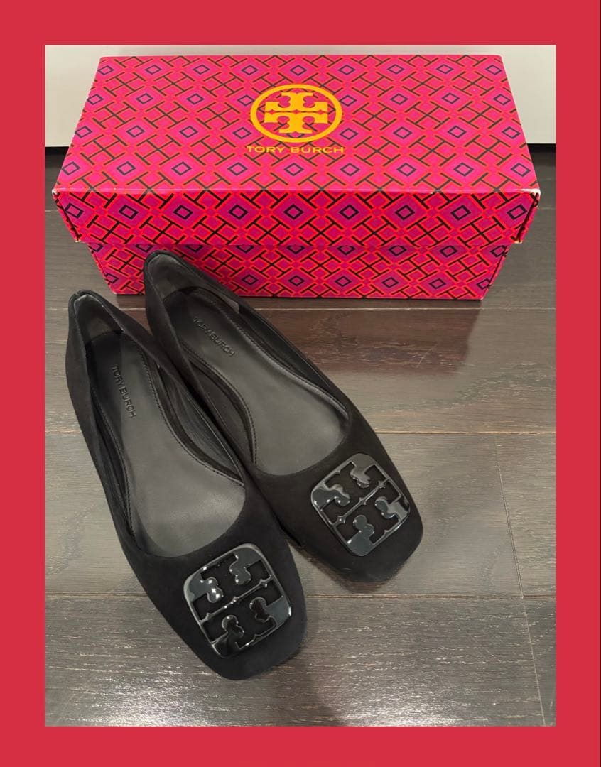 極美品】TORY BURCH トリーバーチ スエード フラットシューズ 6M