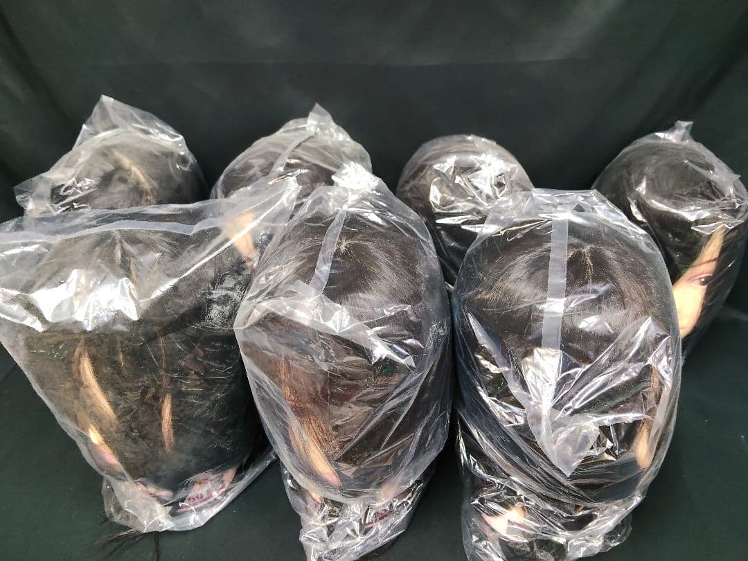 【7体セット】美容師国家試験 カットウィッグ 50B 人毛MIX カットウィッグ BG211 人毛100% メイクなしの業務用通販サイト【b-zone