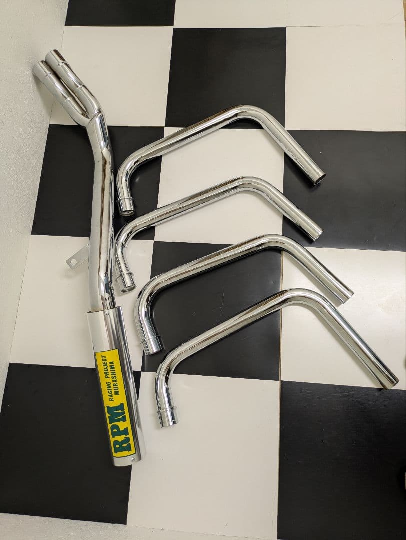 ゼファー400 PRMタイプゼファー400X 4-2-1マフラーメッキ送料込み