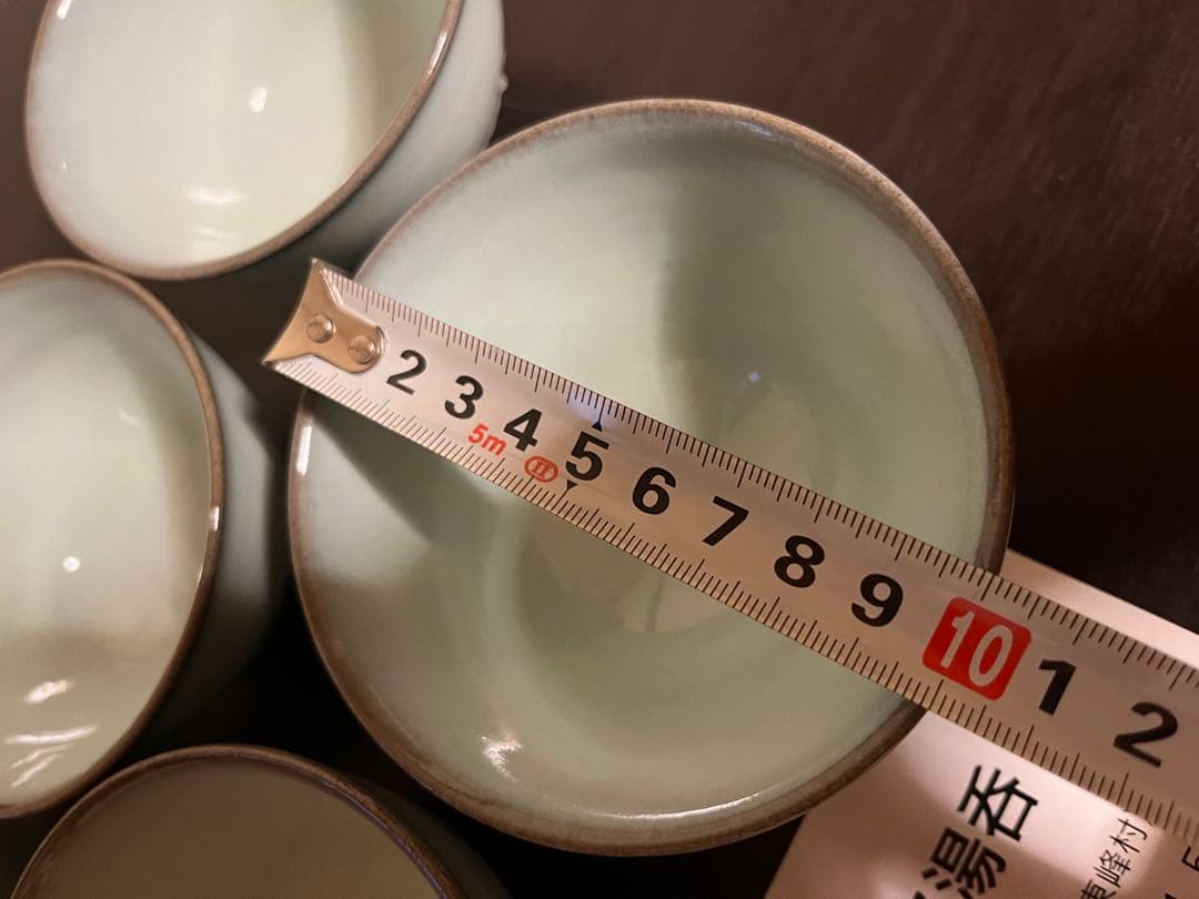 人間国宝】小石原焼月白瓷 湯呑5客 福島善三作 木共箱新品 - メルカリ