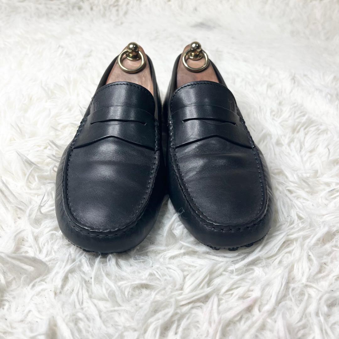 【美品】 TOD'S トッズ ドライビングシューズ Tタイムレス 25.5cm