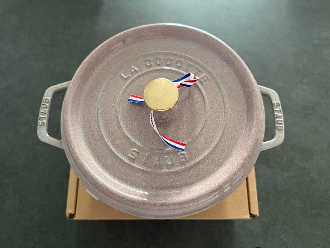 ストウブ グランドココット ラウンド 24cm STAUB シフォンローズ色