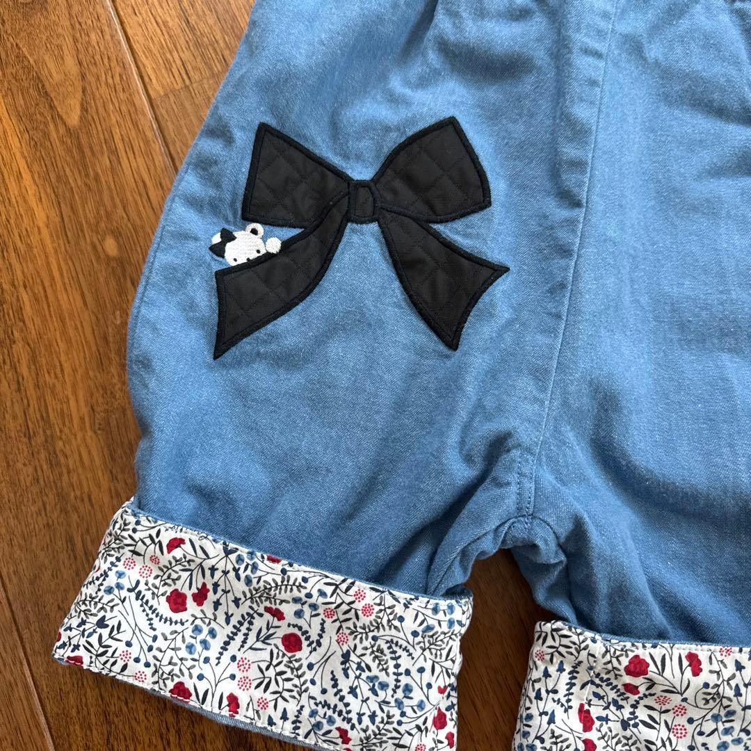 happii様専用 ファミリア オーバーオール ボーダートップス - メルカリ