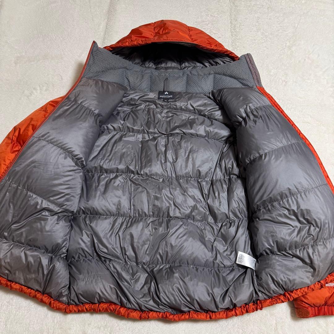美品モンベル800FP GOREパーマフロストダウンパーカXL オレンジ - メルカリ