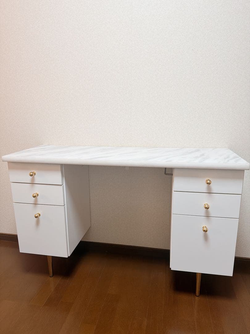 Francfranc】エルドラド コスメデスク 白 大理石調 フランフラン