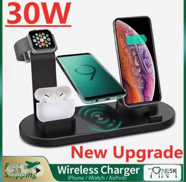 30ワット7で1ワイヤレス充電器 Amazon | ワイヤレス充電タブレット用2個ロットの24V、30Vの30ワットの