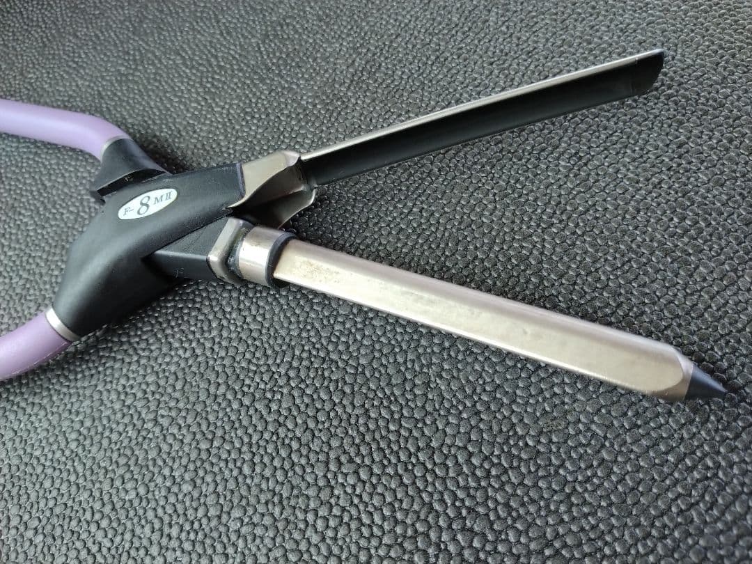 レンツシステムアイロンF-8MⅡ雫型8mm 理容アイロン中古品 廃盤レア