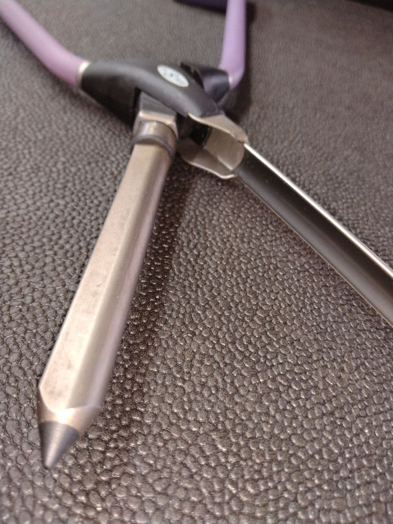 レンツシステムアイロンF-8MⅡ雫型8mm 理容アイロン中古品 廃盤レア