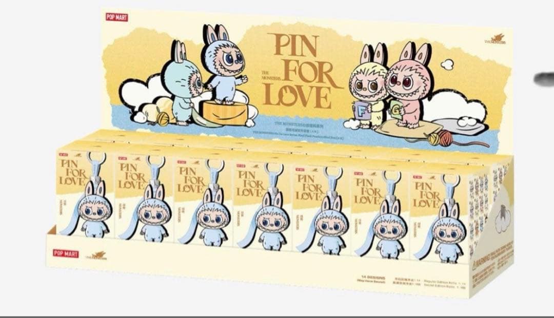 ラブブ PIN FOR LOVEアソートボックス(A-M) 黄 シュリンク付き - メルカリ