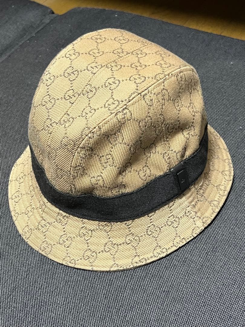 【美品】GUCCIグッチ GGキャンバスバケットハット GUCCI（グッチ） 新品同様 バケットハット リバーシブル バケハ 帽子