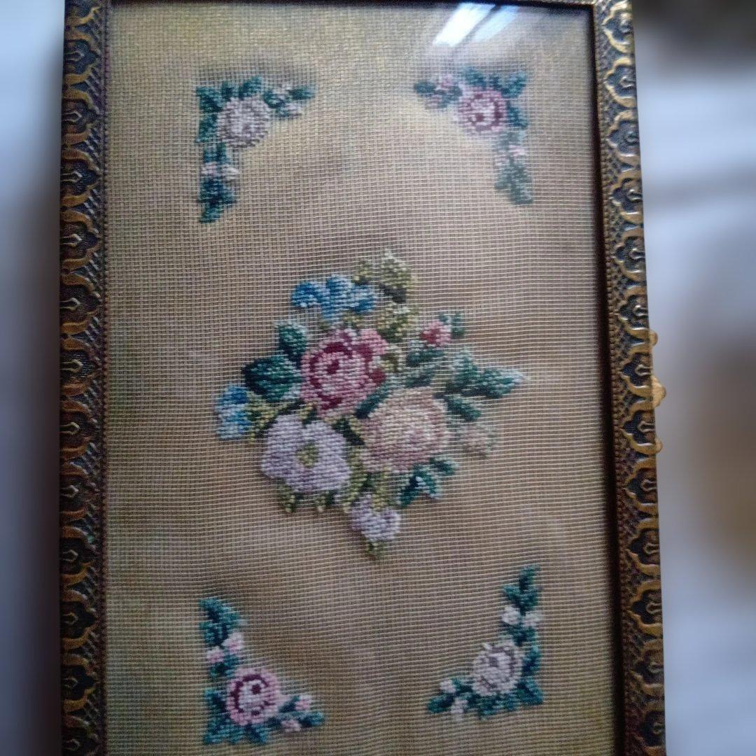 プチポワン ヴィンテージ 小物入れ ガラストレイ