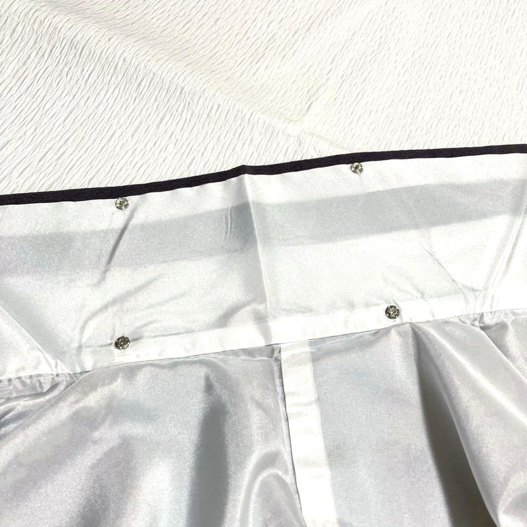 美品✨】撫松庵 洗える着物 小紋 牡丹 縦縞 灰紫 灰青紫 アンティーク調