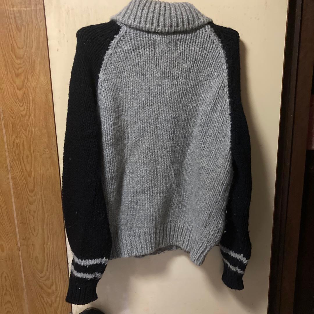 アメリカンパスタイムズ カウチンセーターヤンキース 希少usa製 90s