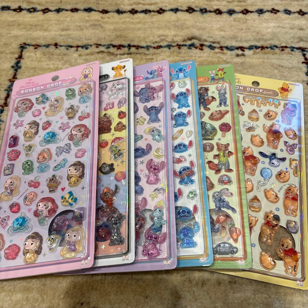 ディズニーボンボンドロップシール6パックセット サンスター文具 新品 サンスター文具(Sun-Star Stationery) ベイ