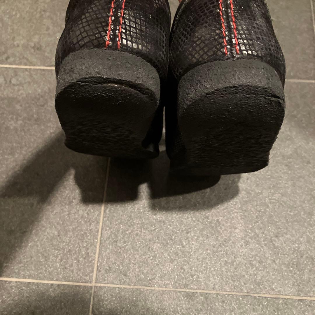 入手困難】ワコマリア×クラークス ワラビー 23ss 蛇柄 クロコダイル