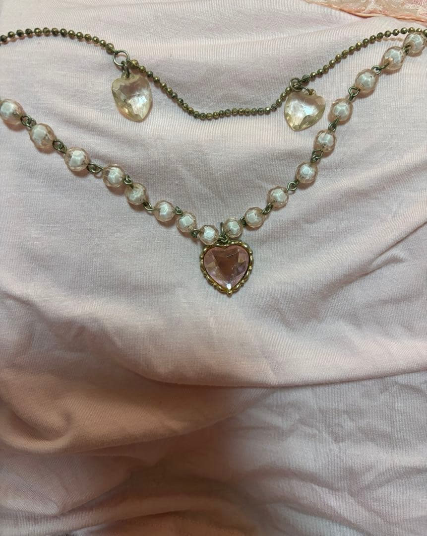 リズリサ LIZ LISA ハートチャーム付き レースキャミソール 姫系 希少