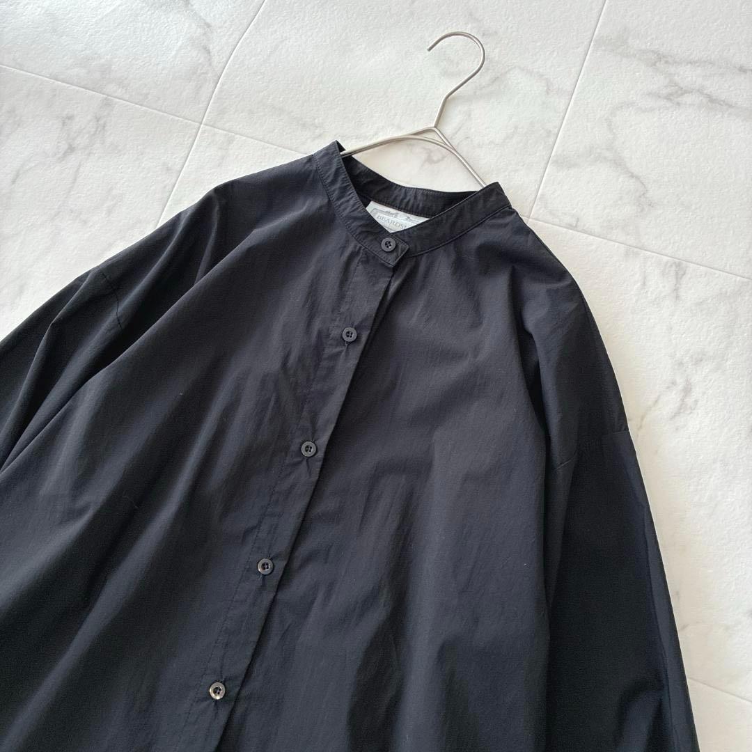 BEARDSLEY ビアズリー ギャザーカフスシャツ 黒 2023SS 完売 - メルカリ