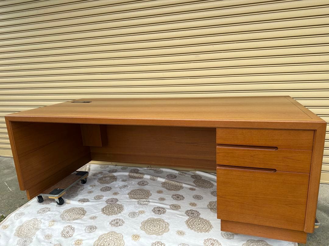 天童木工 最高級 プレジデント 社長 役員 書斎 片袖 デスク 机　※※ 役員机・社長机。日本製・ハイクラスのオフィスデスク【書斎家具屋】