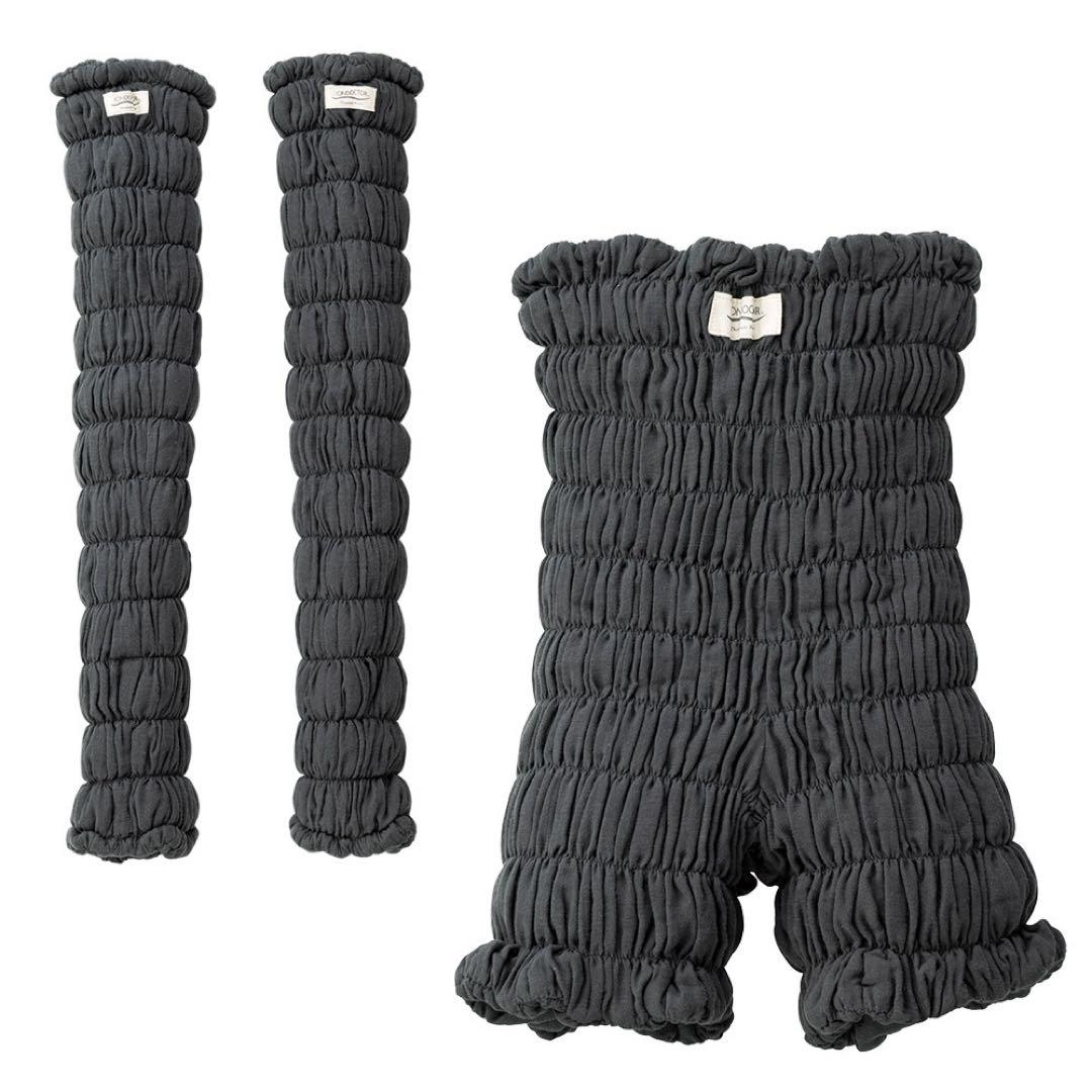 IONDOCTOR パンツウォーマーとレックウォーマーのセット イオンドクター レッグウォーマー 2本1組 (わた入りサポーター