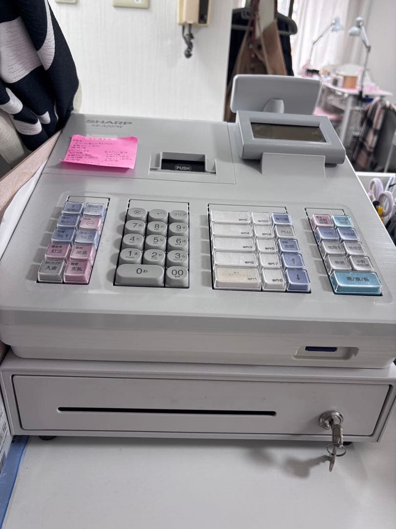 大人気★SHARP★XE-A207W★シャープ★レジ★レジスター シャープ電子レジスター XE-A207W XE-A207B