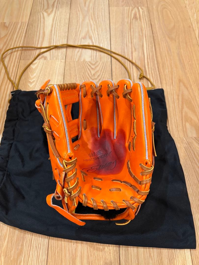 ナイキ 謝道 Nike SHADO 硬式グローブ オレンジ エリートJ 内野手