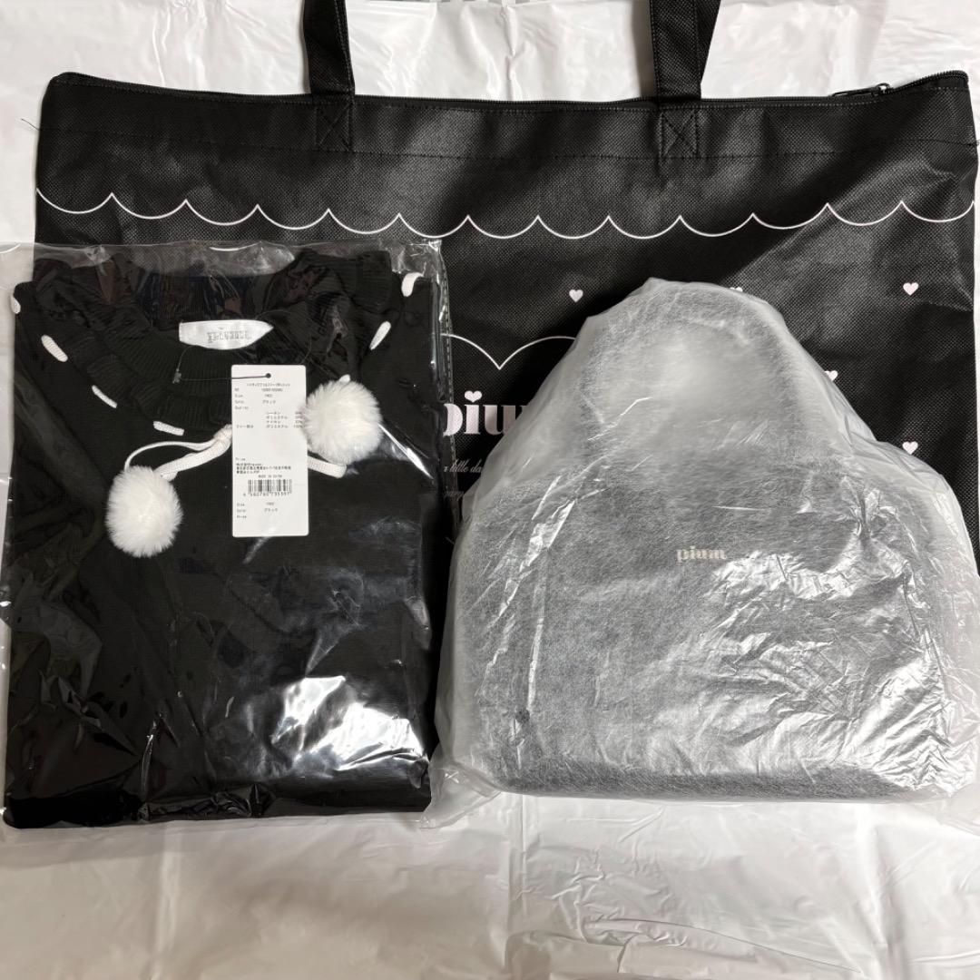 pium 福袋2026 アウターセットB バッグ ワンピースセットB トップス
