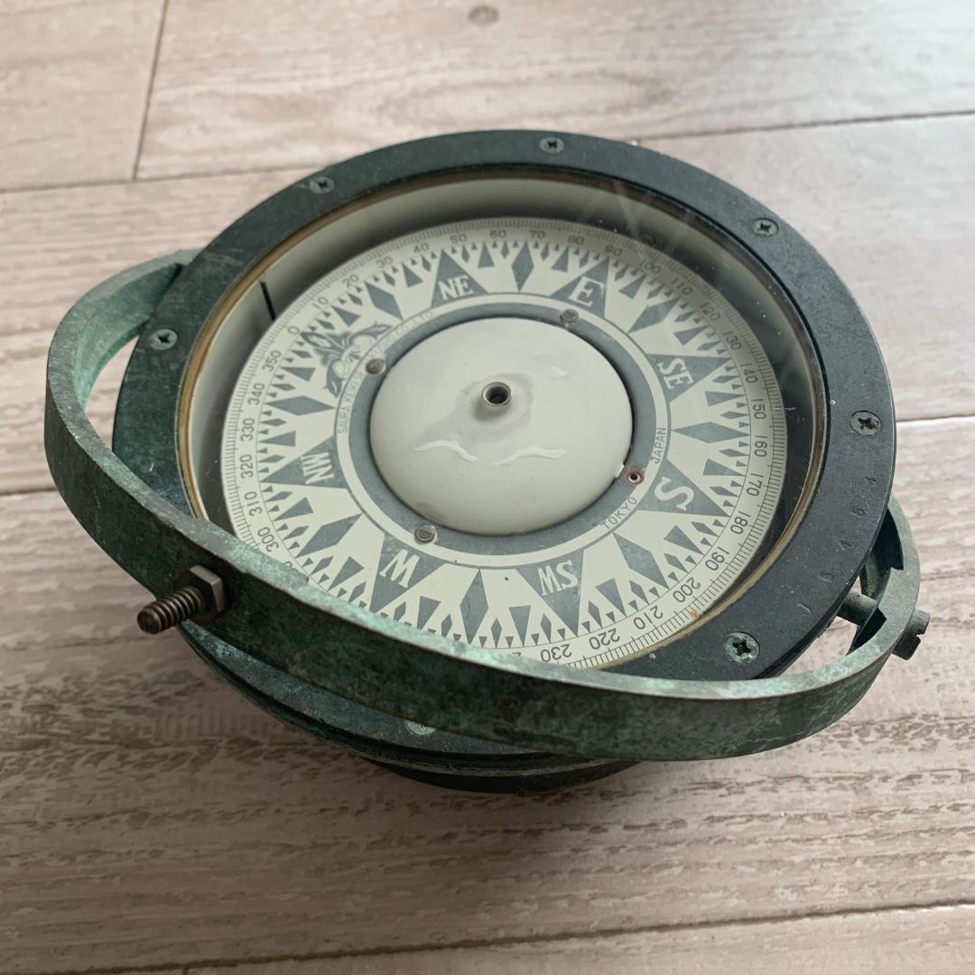 船の羅針盤 コンパス SAURA KEIKI TOKYO JAPAN 方位磁石 - メルカリ