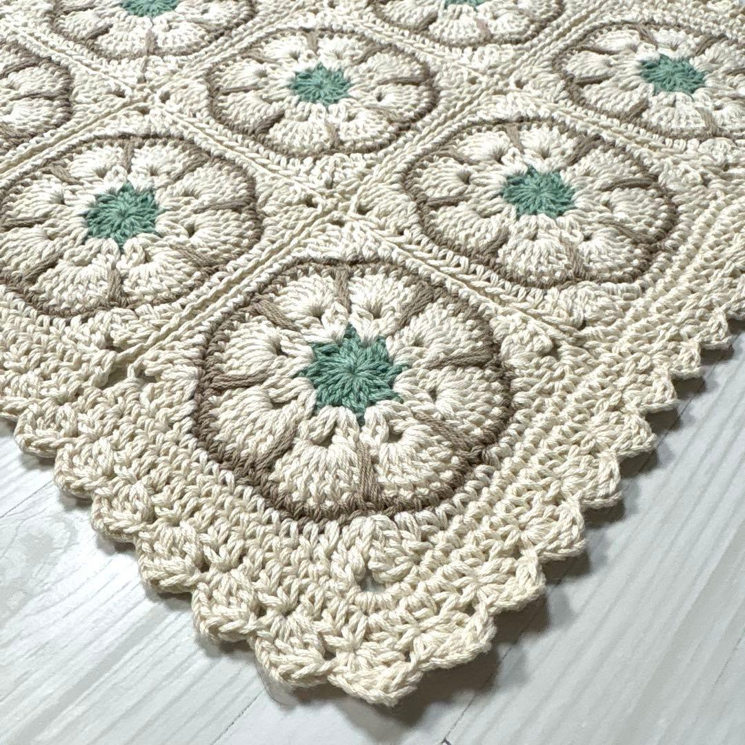 ☆46.アフリカンフラワーモチーフマルチカバー☆ - メルカリ