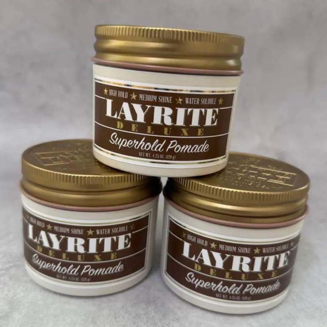 【新品未使用】LAYRITE Superhold Pomade３個セット Amazon.com: Layrite Superhold Pomade, 10.5 oz : Beauty & Personal Care