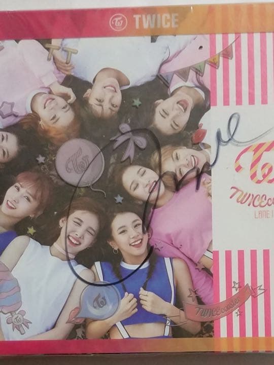 TWICE サイン twice coaster Twice 3rd Mini Album TWICEcoaster Lane 1 Official A Ver. Photocard