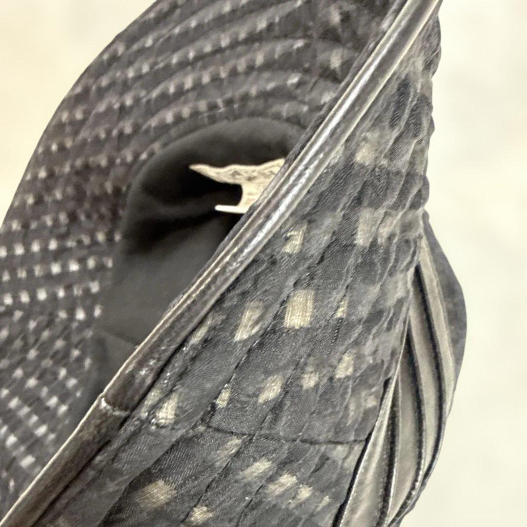 エルメスHERMES レザー切り替えハット 57cm 国内正規品 極美品