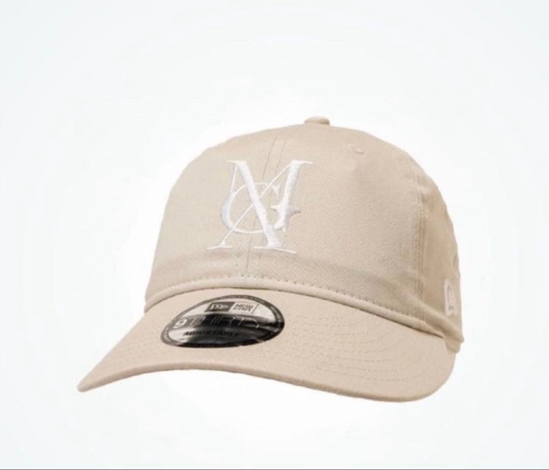 Mrs. GREEN APPLE ベージュ キャップ ニューエラ ピンズ付き Mrs GREEN APPLE NEW ERA 9THIRTY MGA LOGO CAP 