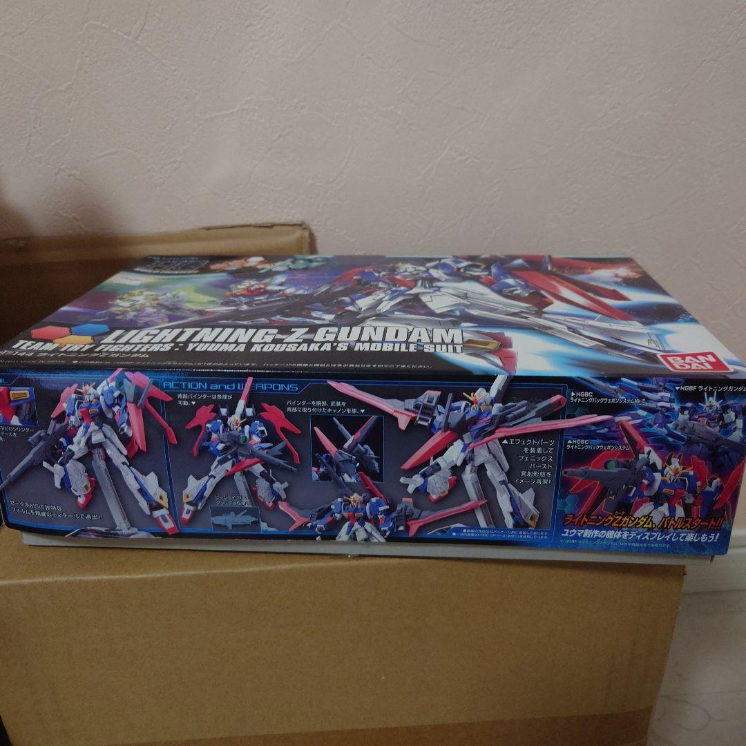 ガンプラ hgbf 1/144 ライトニングZガンダム 赤バンダイ箱 - メルカリ
