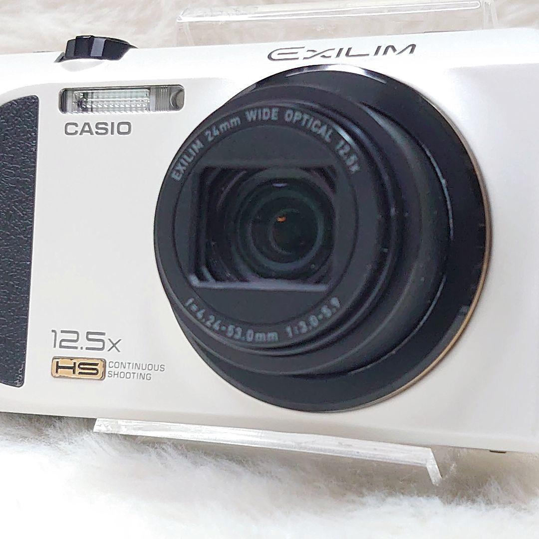 ✨極美品✨CASIO EXILIM EX-ZR100 ホワイト 稼働品 デジカメ - メルカリ