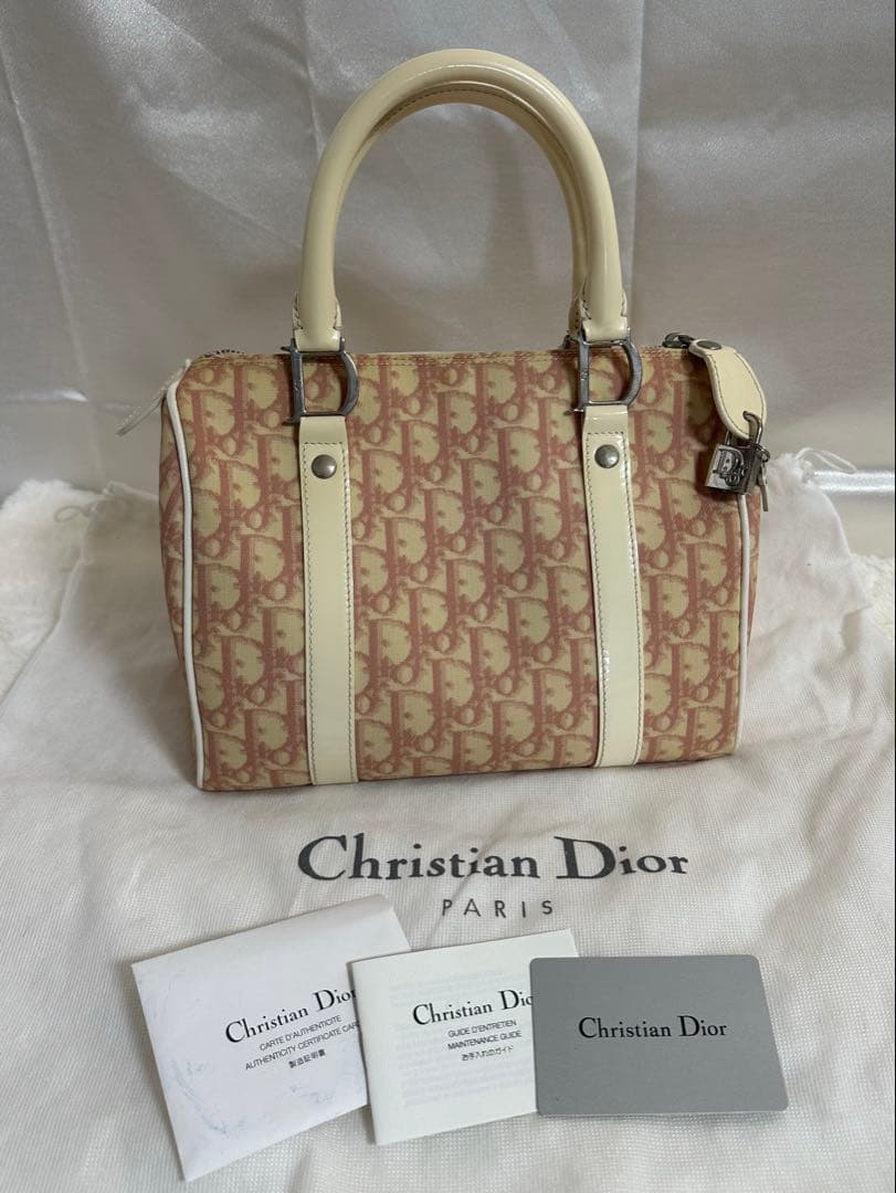 Christian Dior トロッター ミニボストン バッグ 正規品 希少 Christian Dior クリスチャン ディオール トロッター ミニボストン