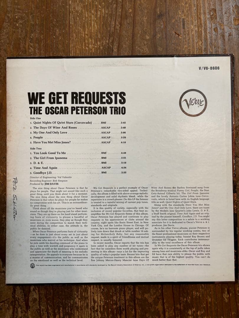 サンダー様専用Oscar Peterson 2枚セットUS盤 mono - 洋楽セール