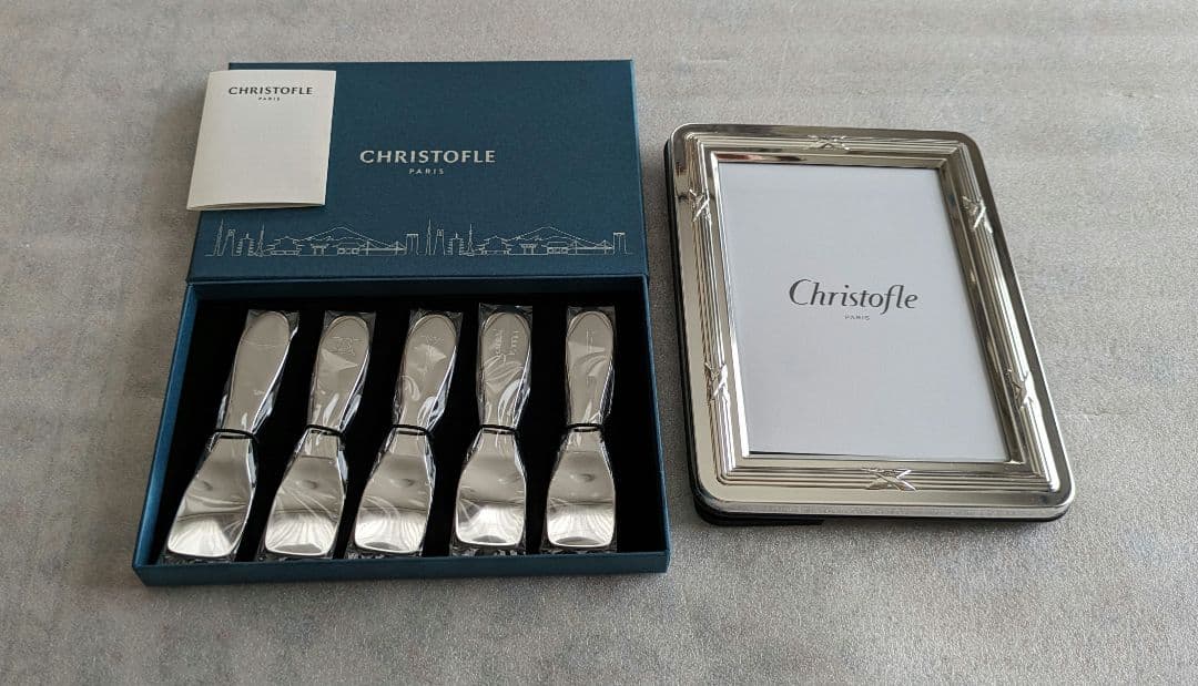 クリストフル　日本限定アイスクリームスプーンとフォトフレームのセット クリストフル 日本限定アイスクリームスプーンとフォトフレームのセット