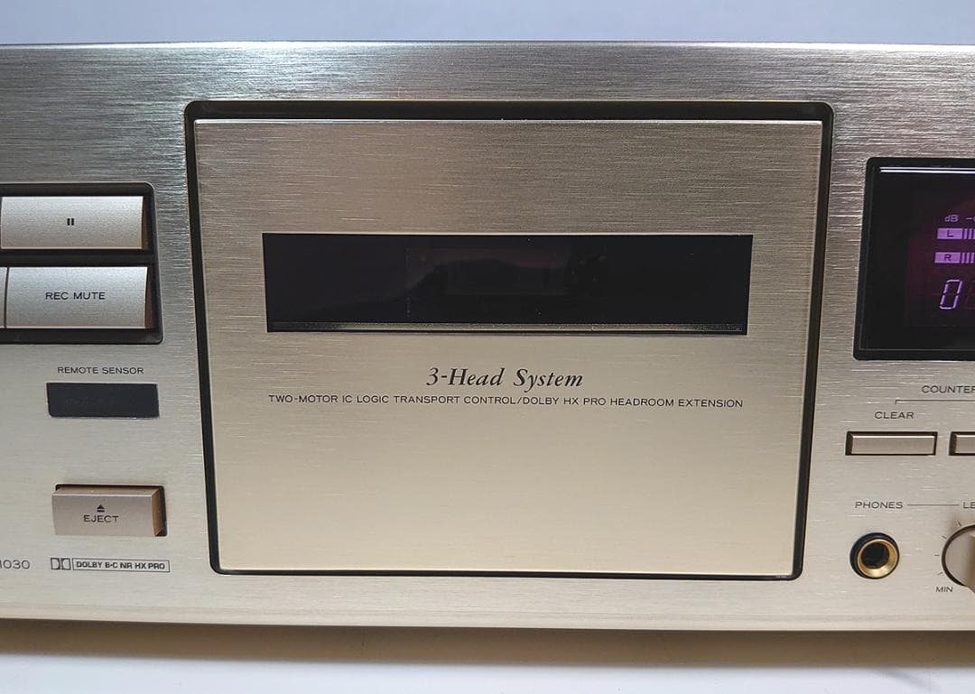 オーバーホール品】TEAC カセットデッキ「V-1030」高音質3ヘッド☆