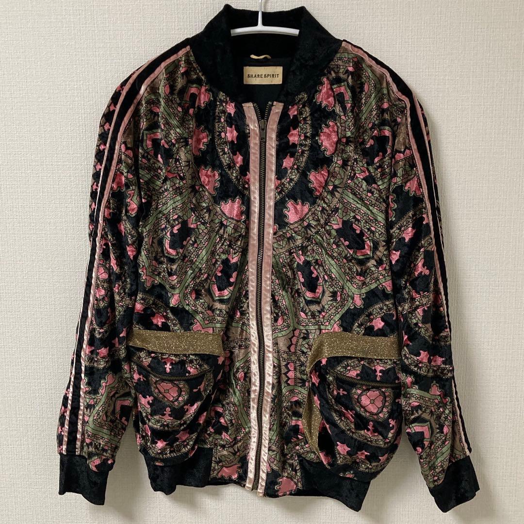 シェアースピリットshare spirit ベロアブルゾン SHARE SPIRIT/シェアースピリット/別注Snake Foil Velor Jacket