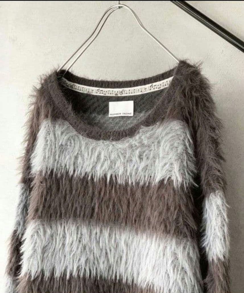 名作☆廃盤品ナンバーナイン フェザーファーヤーンシャギーニット