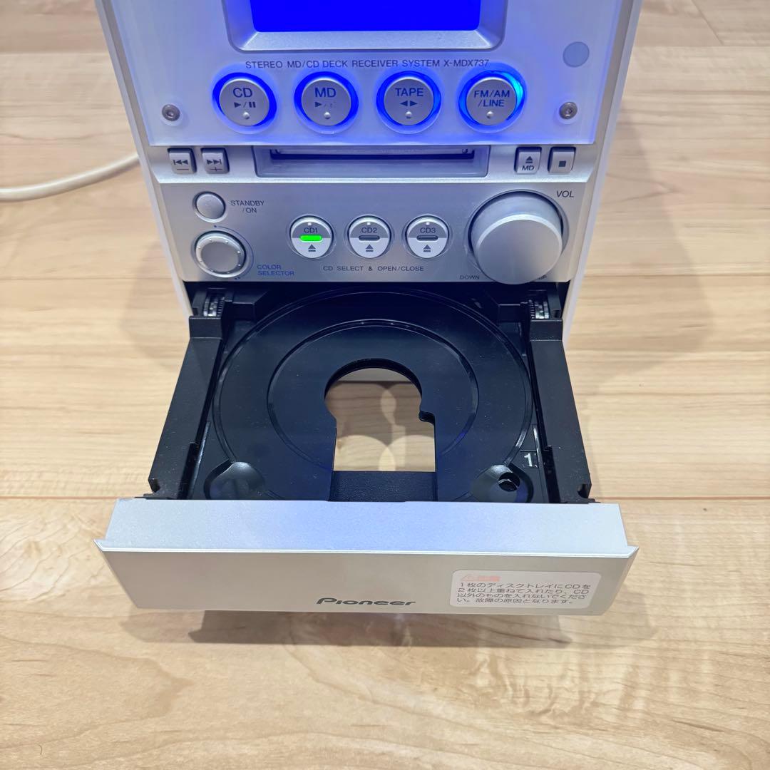 動作品】 Pioneer パイオニア XR- MDX737S ミニコンポ