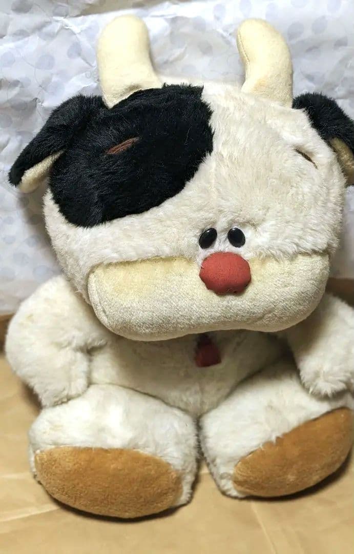 オオイケ モーモー 牛 ぬいぐるみ 昭和 レトロ - メルカリ