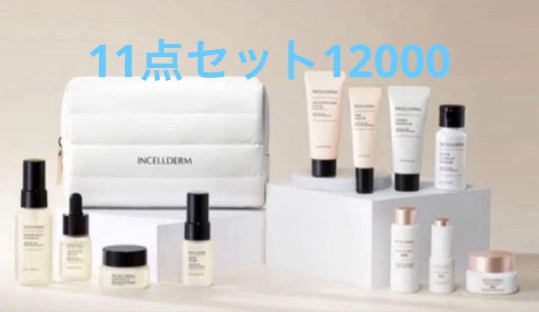INCELLDERM 11点スキンケア トラベルセットお得 Incellderm Essential Package - Complete Skin Care Kit