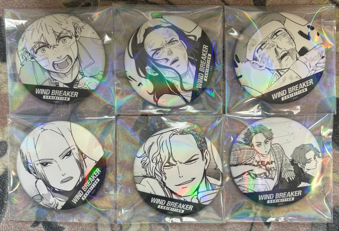 ウィンブレ展 原作コマ缶バッジ 楡井 杉下 柘浦 佐狐 有馬 榊雨竜 榊晴
