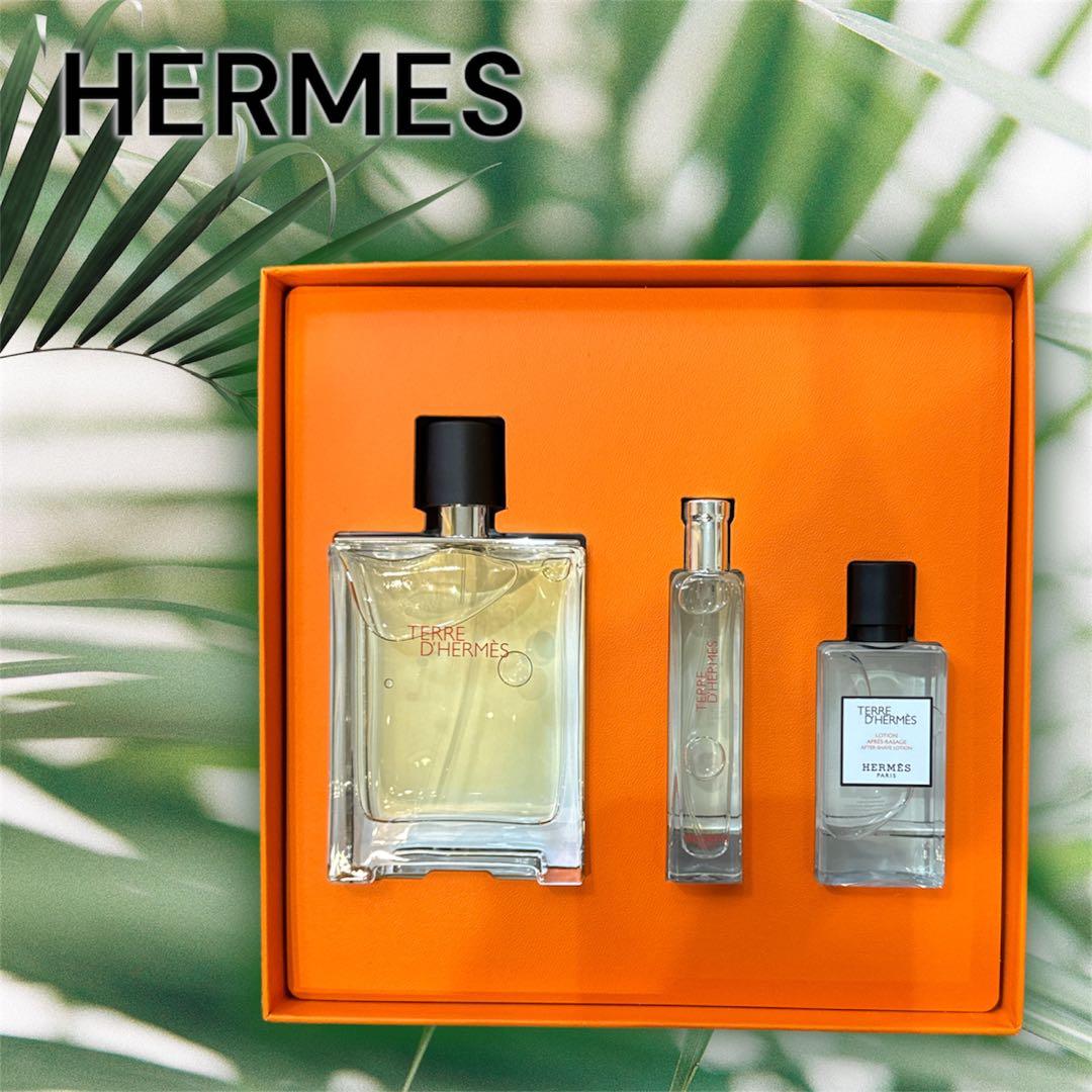 エルメス HERMES TERRE D'HERMES 3点 セット オードトワレ Hermes Terre D'Hermès Gift Set - Iconic Masculine Fragrance