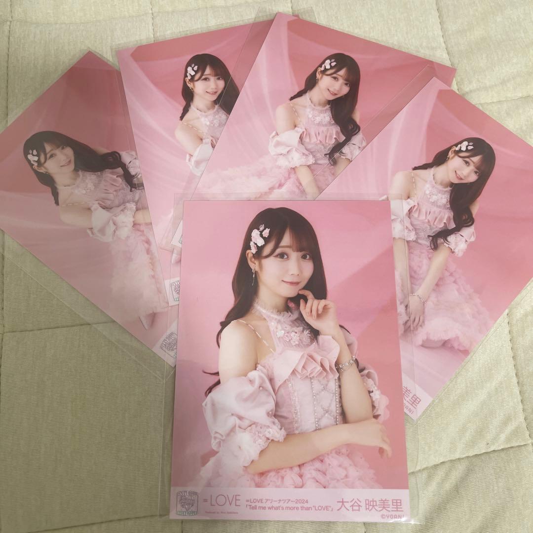 大谷映美里 直筆 生写真 ヨリ 6周年 ピンキー衣装 ＝LOVE イコラブ