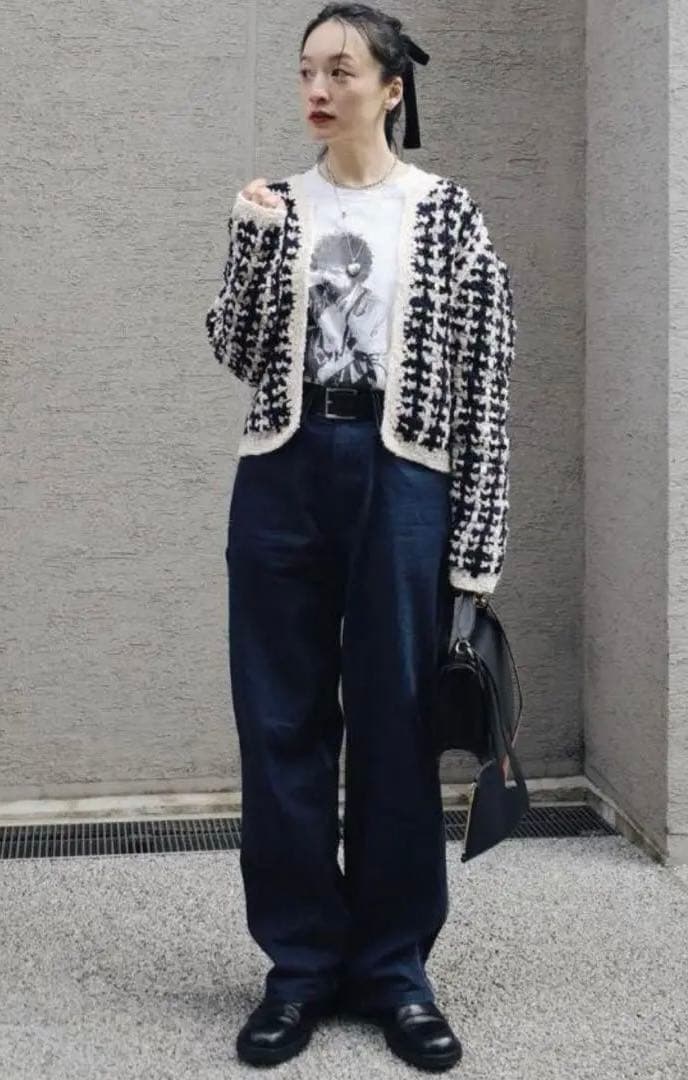 CLANE クラネVINTAGE TAPE HAND KNITCARDIGAN - メルカリ