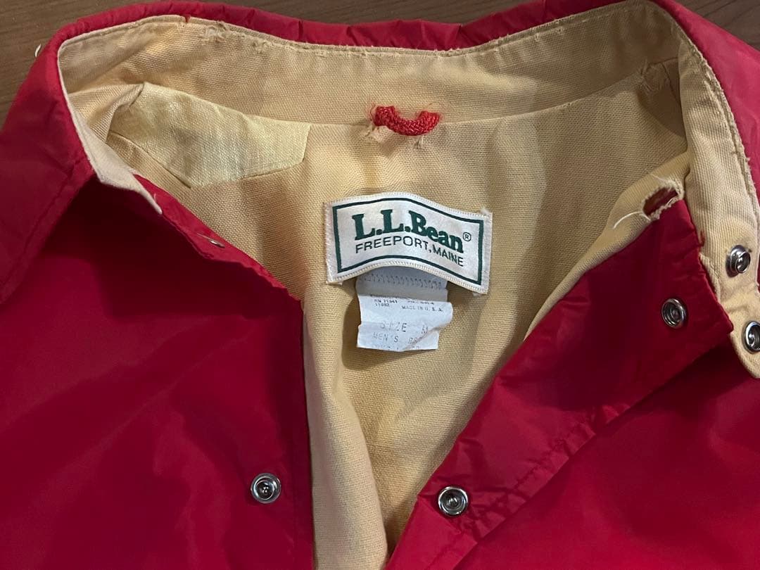 L.L.BEAN 80's USA製 ナイロンコーチジャケット　Mサイズ