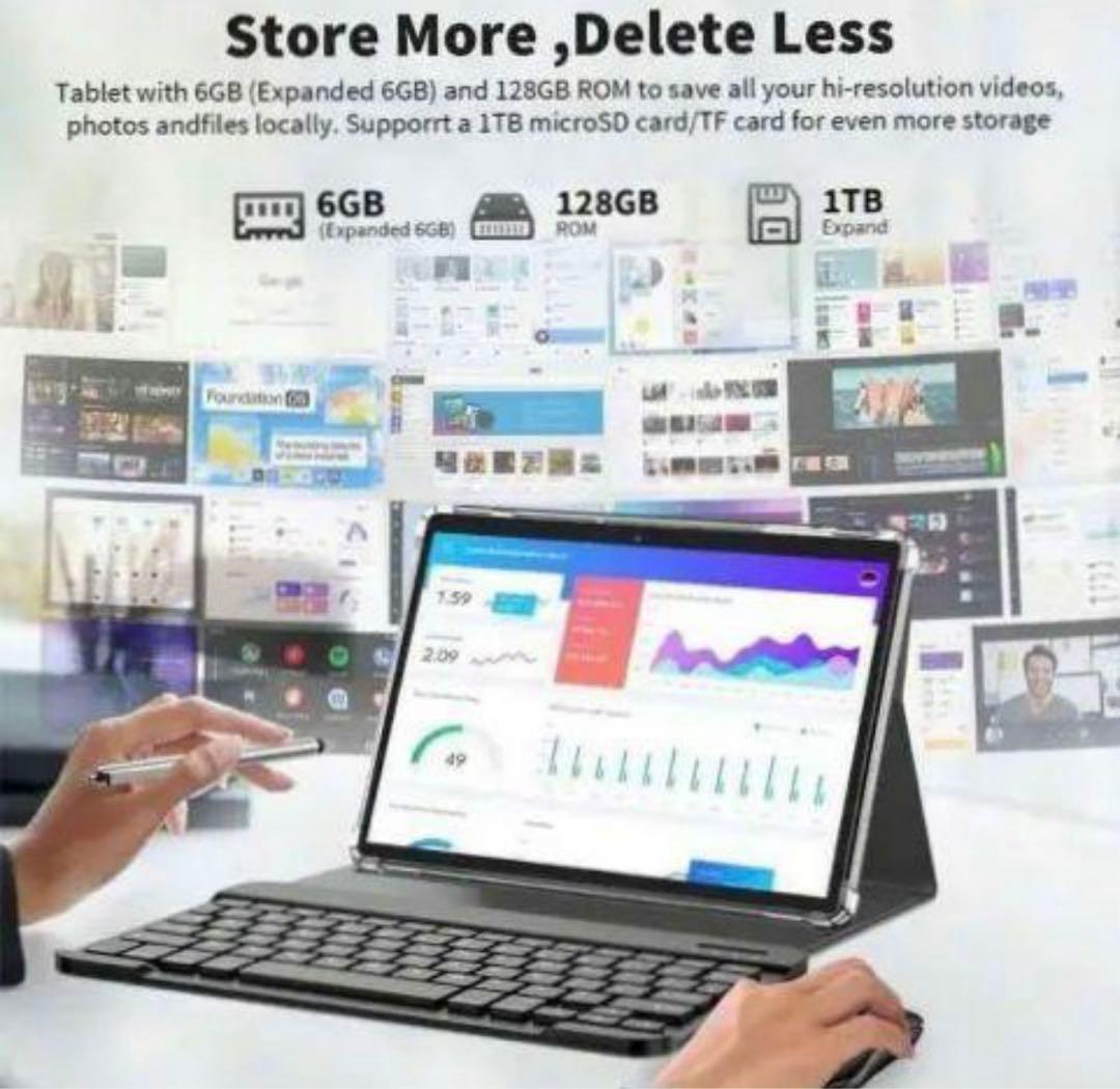 Relndoo Android Tablet 6GB RAM 128GB - メルカリ