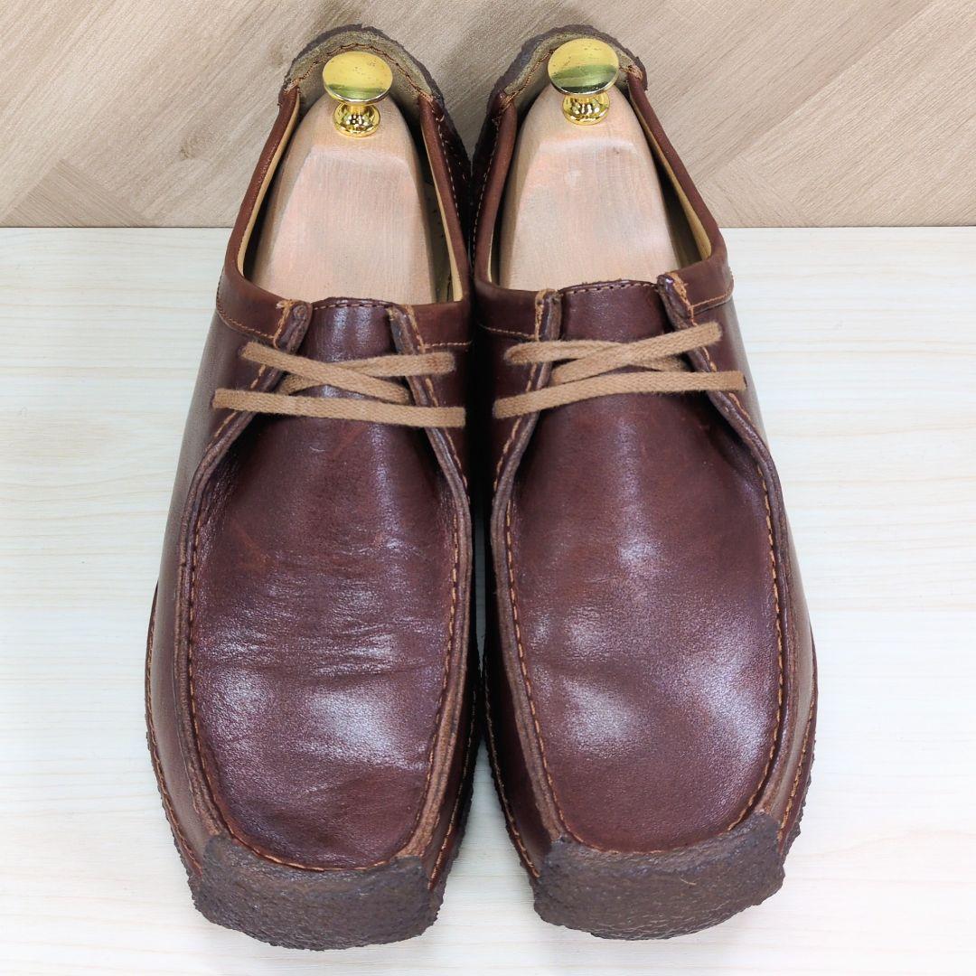 クラークス 26.0cm レザー ワラビー ナタリー ブラウン S480